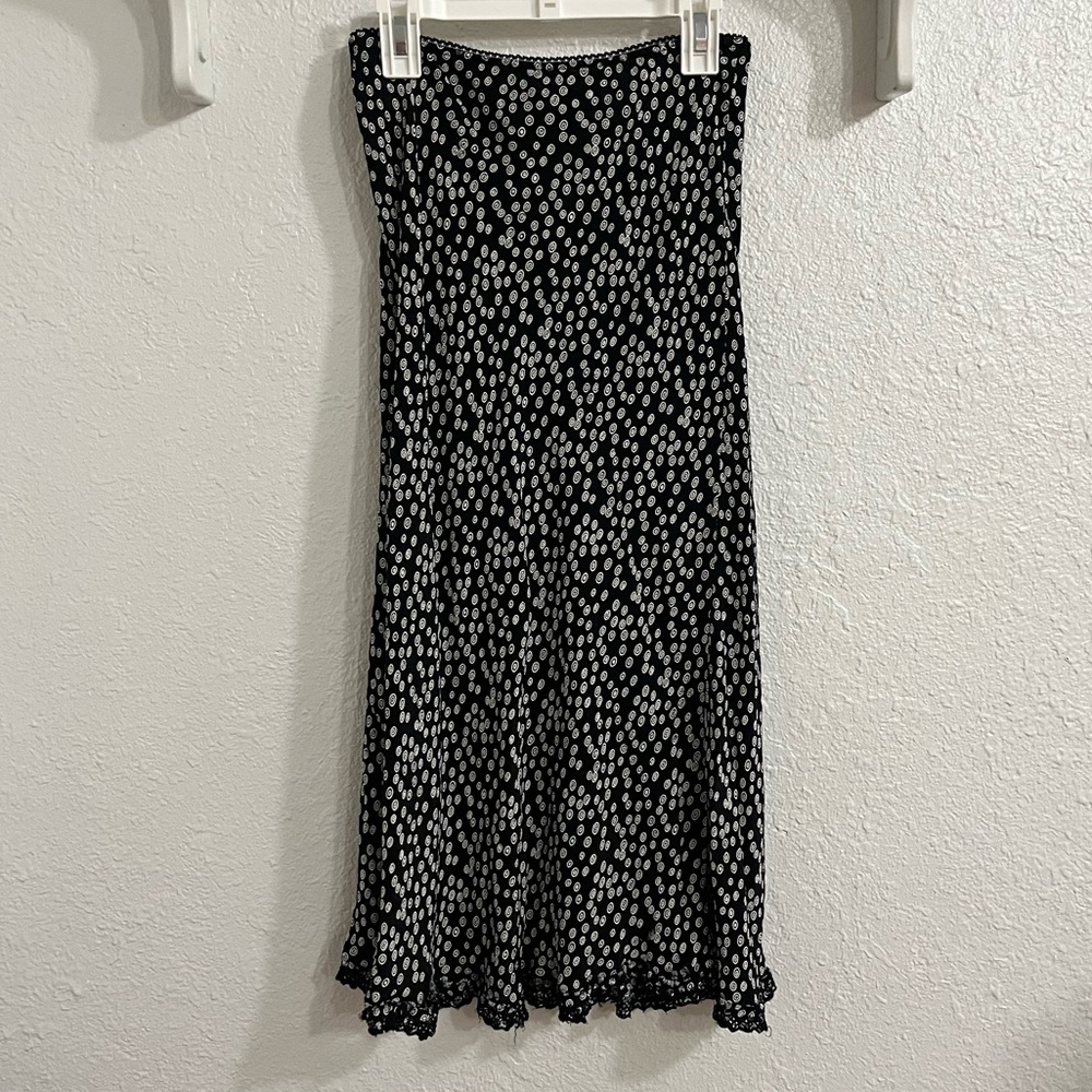 Black and white Midi skirt